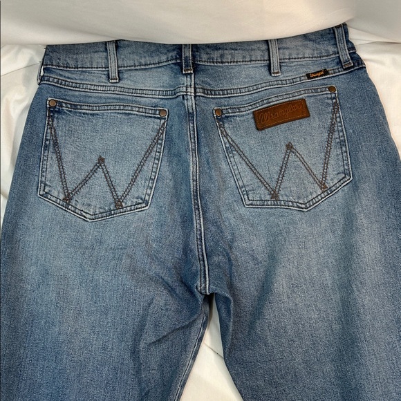 Wrangler Retro Slim Boot Blue Denim Jeans W34 x L36 - Picture 3 of 12